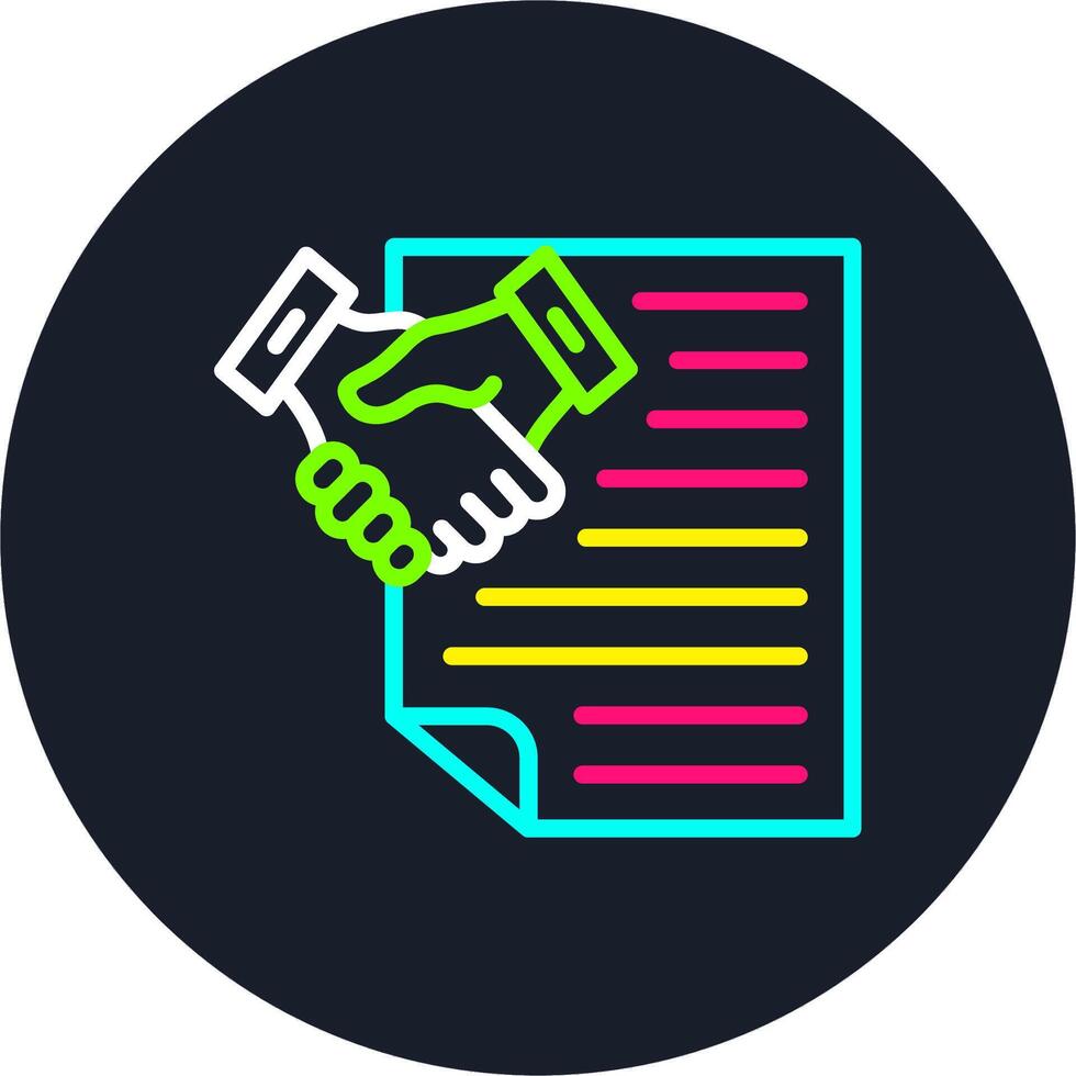 Employment Line Multi Color Design vector
