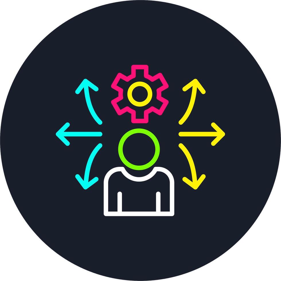 Opportunities Line Multi Color Design vector
