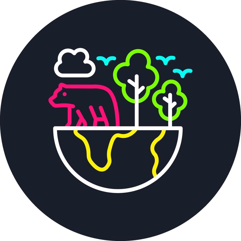 Ecology Line Multi Color Design vector
