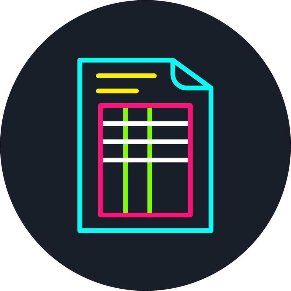 datos línea multi color diseño vector