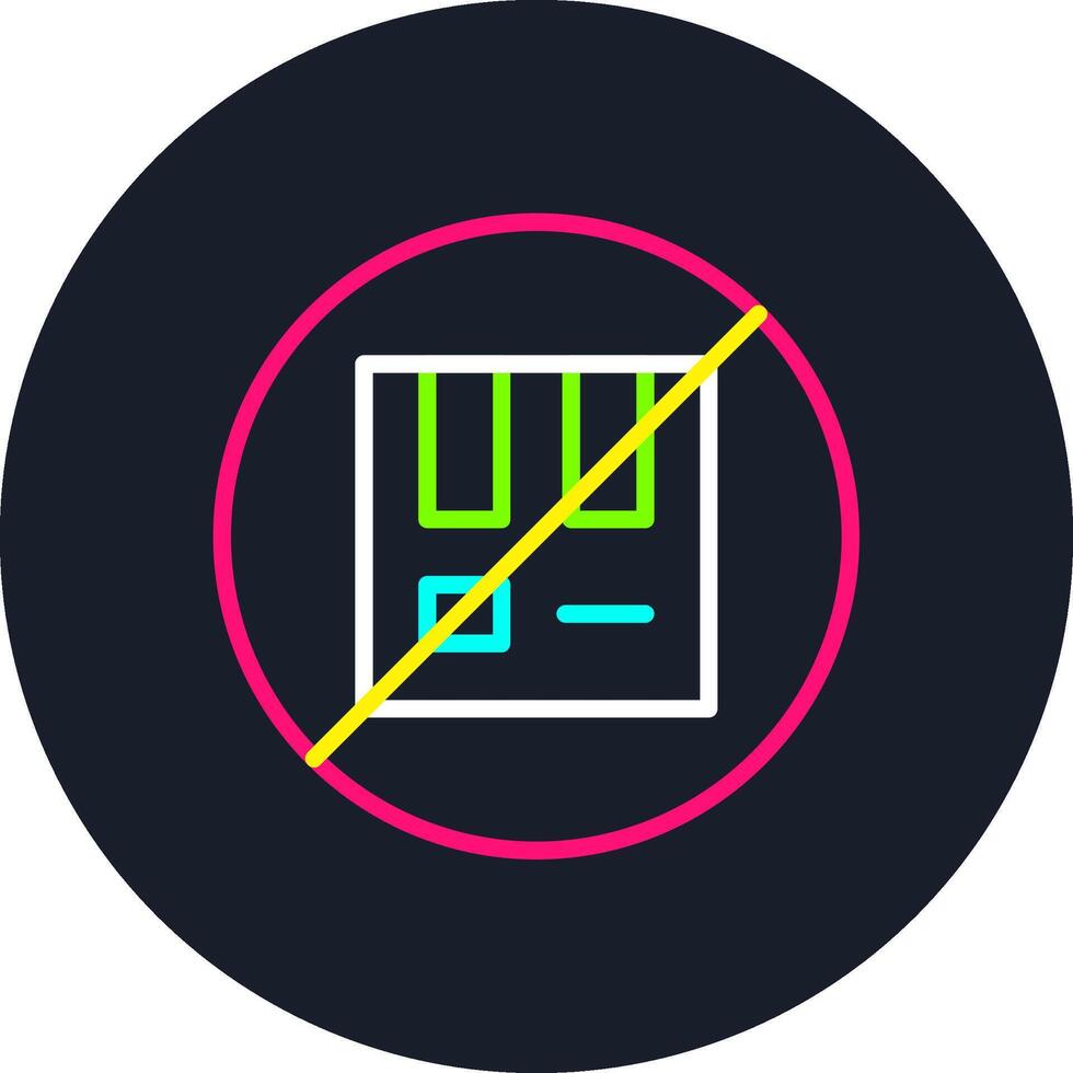 Out Of Stock Line Multi Color Design vector