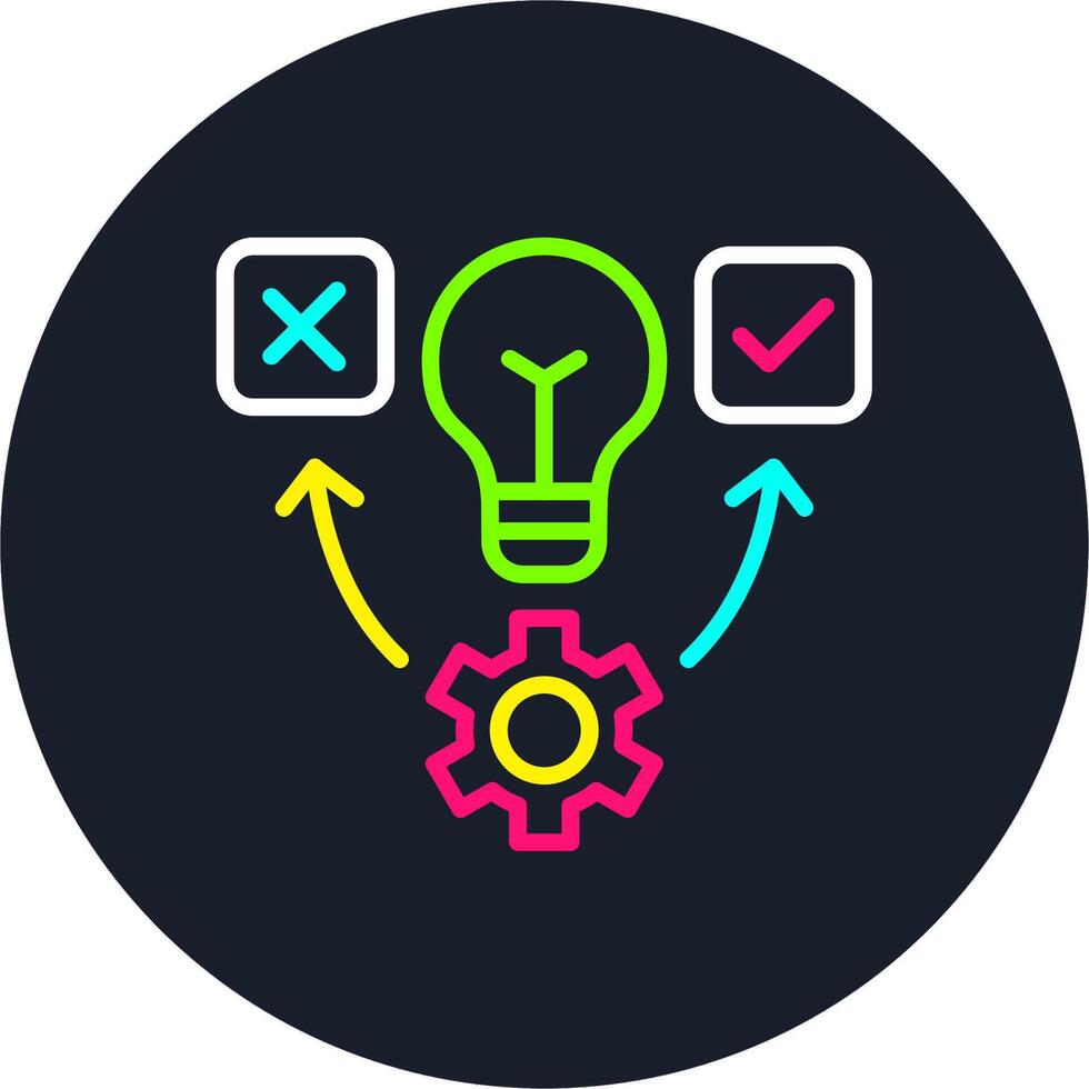 Hypothesis Line Multi Color Design vector