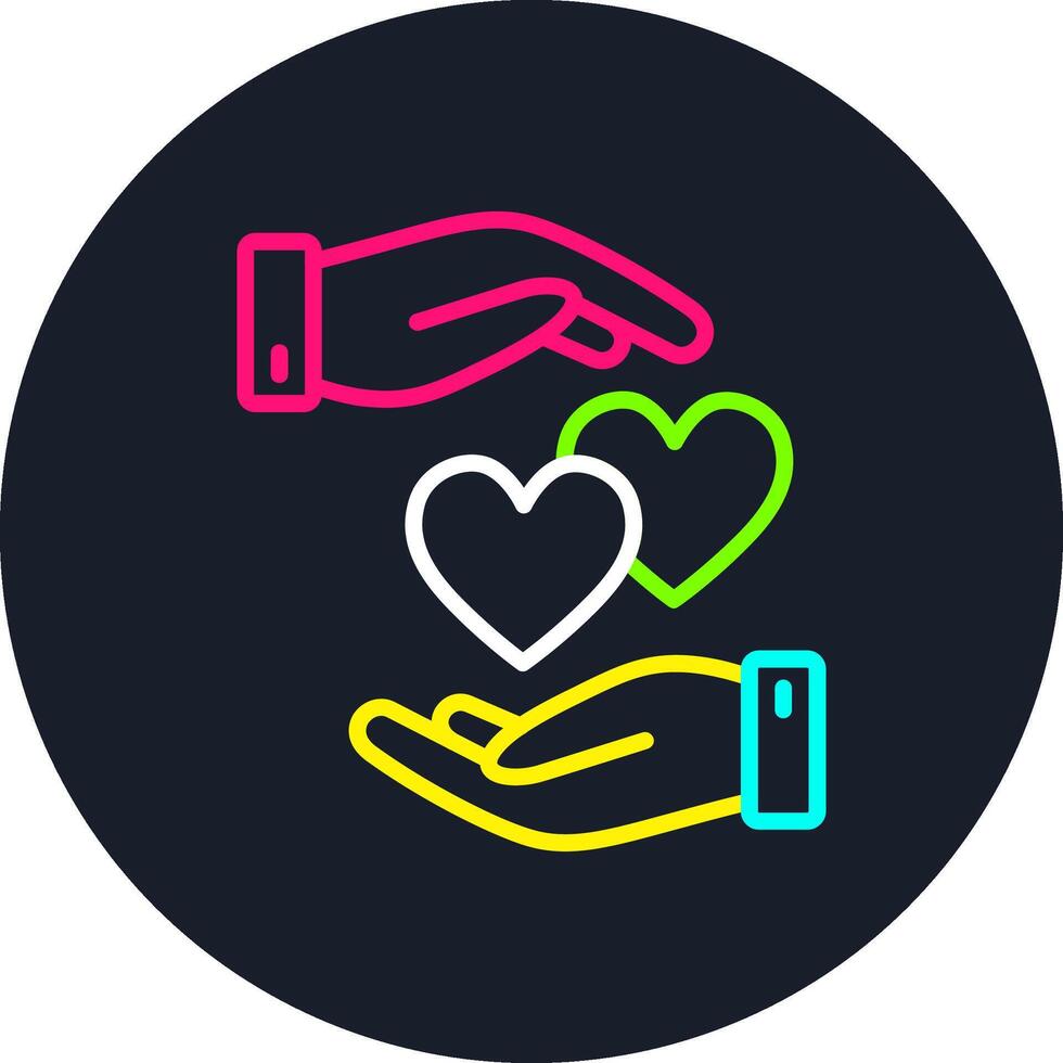 Helping Line Multi Color Design vector