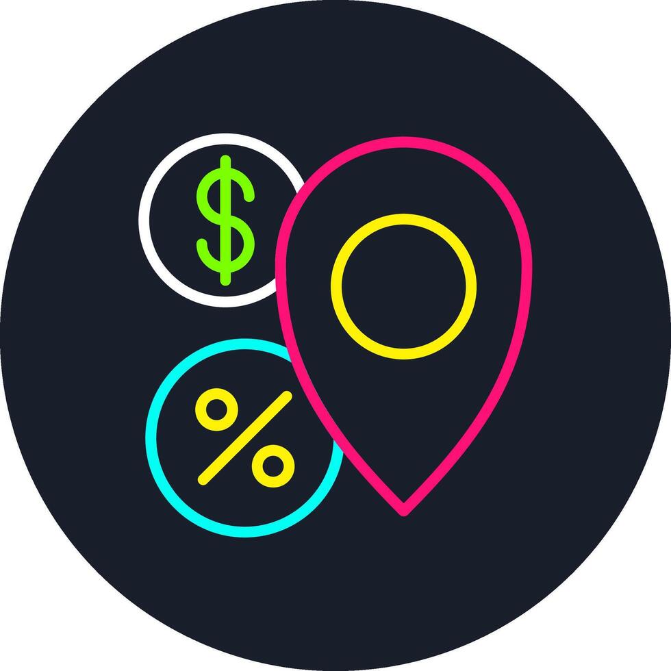 Placeholder Line Multi Color Design vector