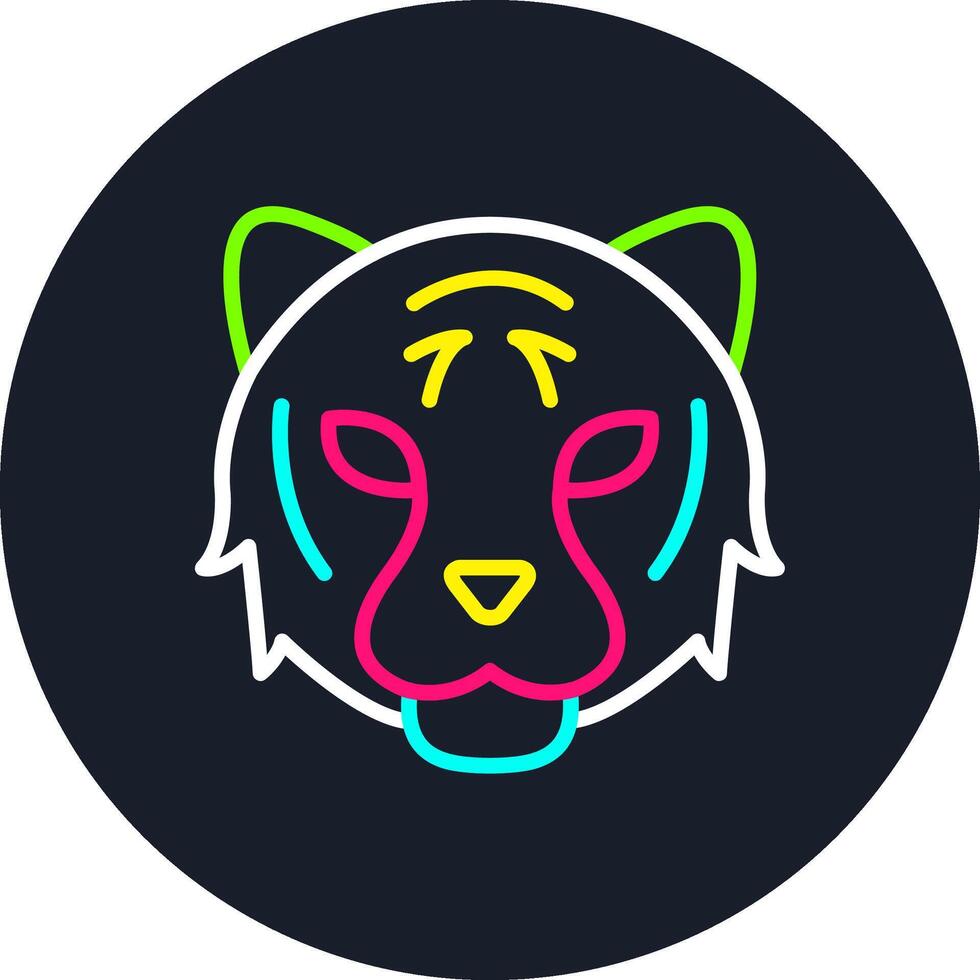 Tiger Line Multi Color Design vector