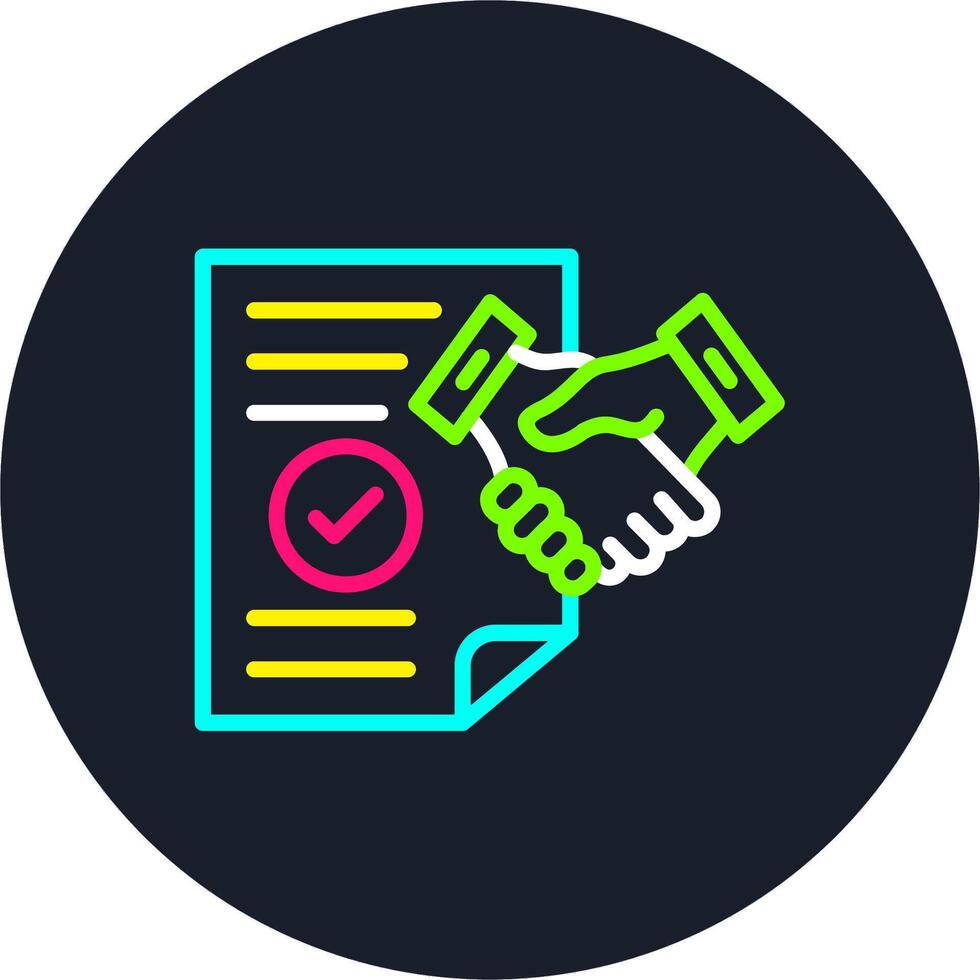 Certainty Line Multi Color Design vector