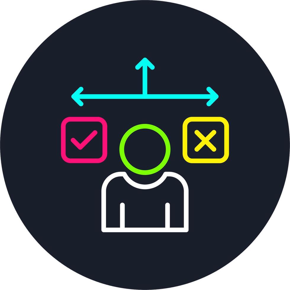 Guide Line Multi Color Design vector