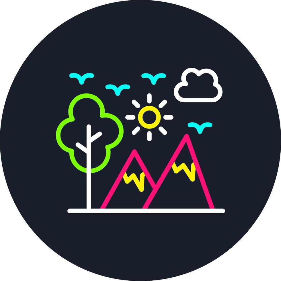 Adventure Line Multi Color Design vector
