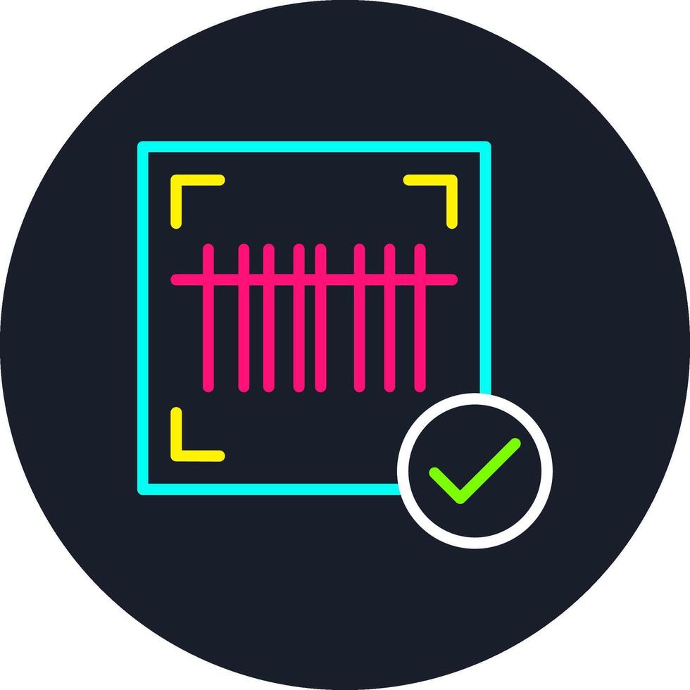 Barcode Line Multi Color Design vector