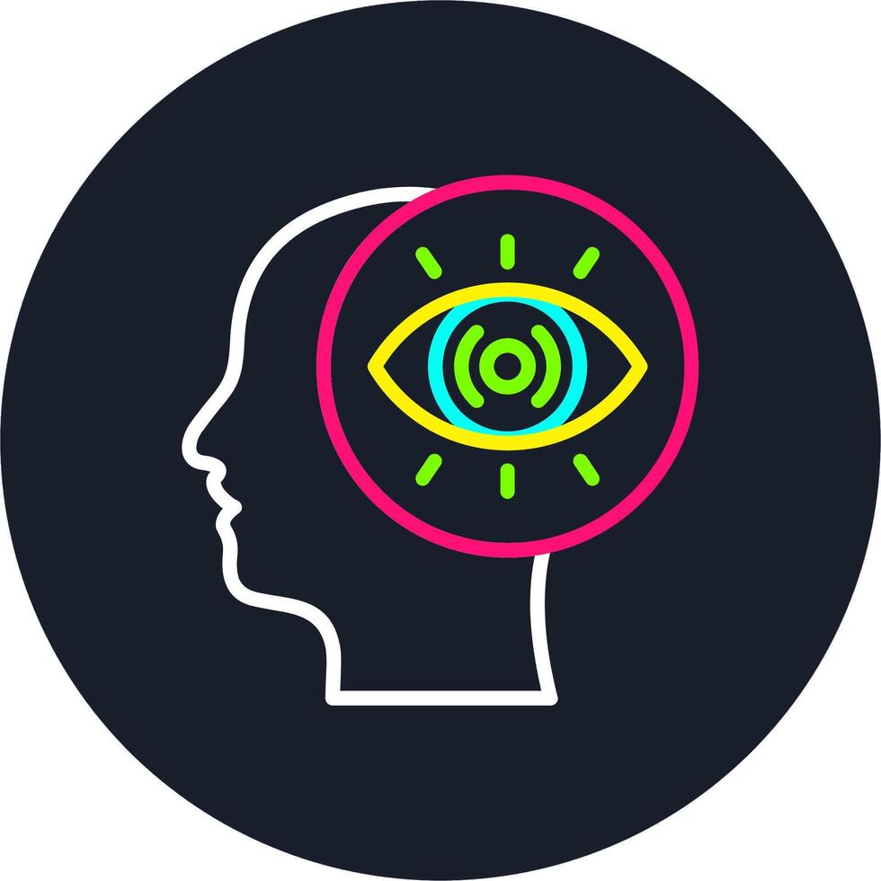 Vision Line Multi Color Design vector