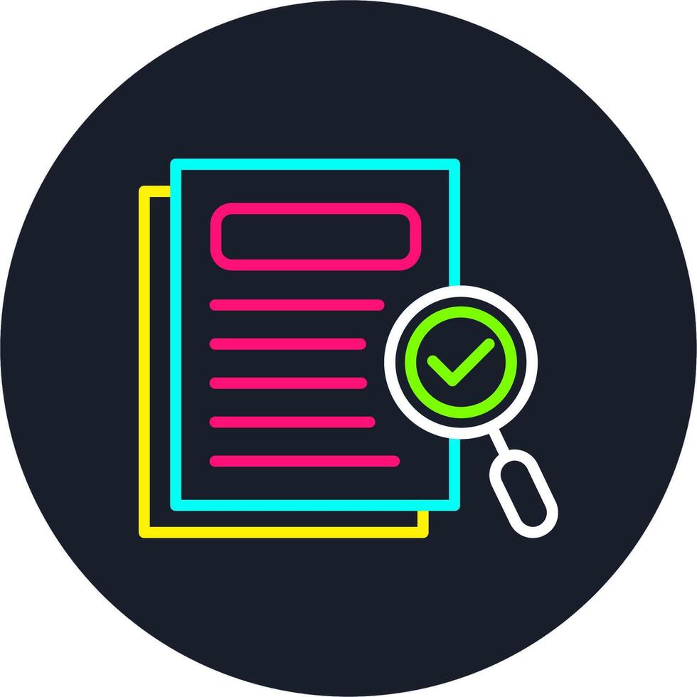 Proof Line Multi Color Design vector