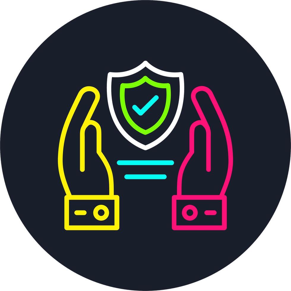 Reliability Line Multi Color Design vector