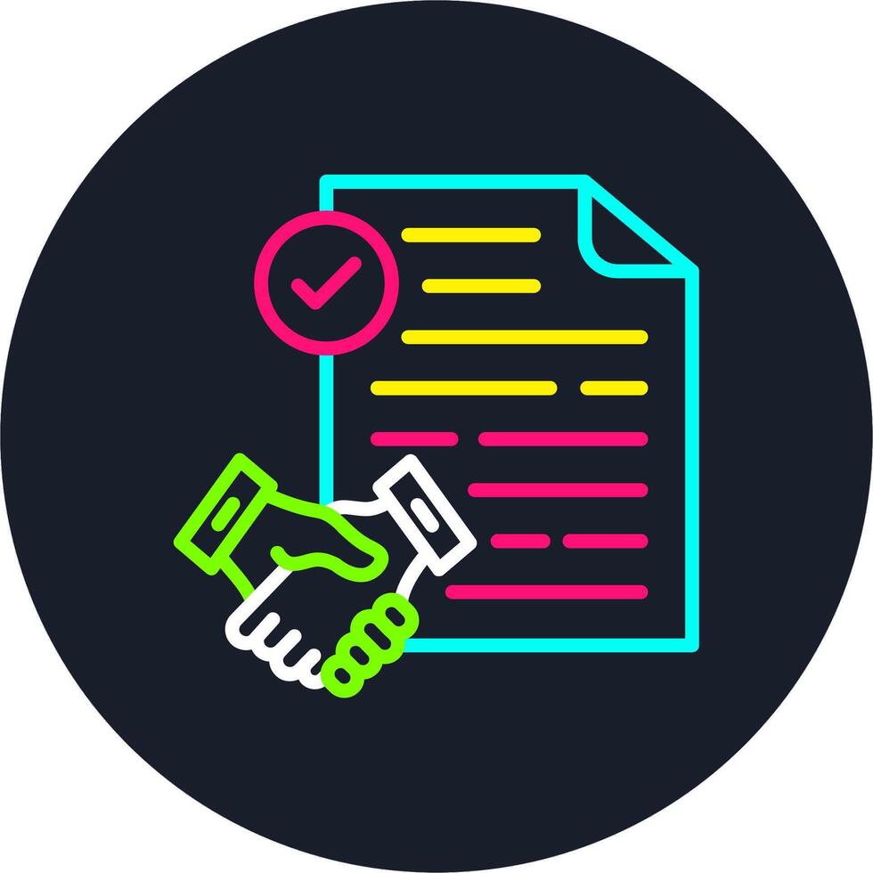 Employment Line Multi Color Design vector