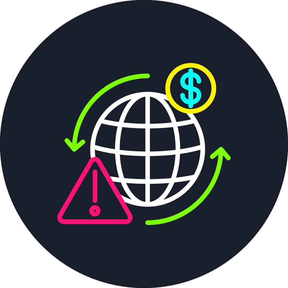 World Line Multi Color Design vector