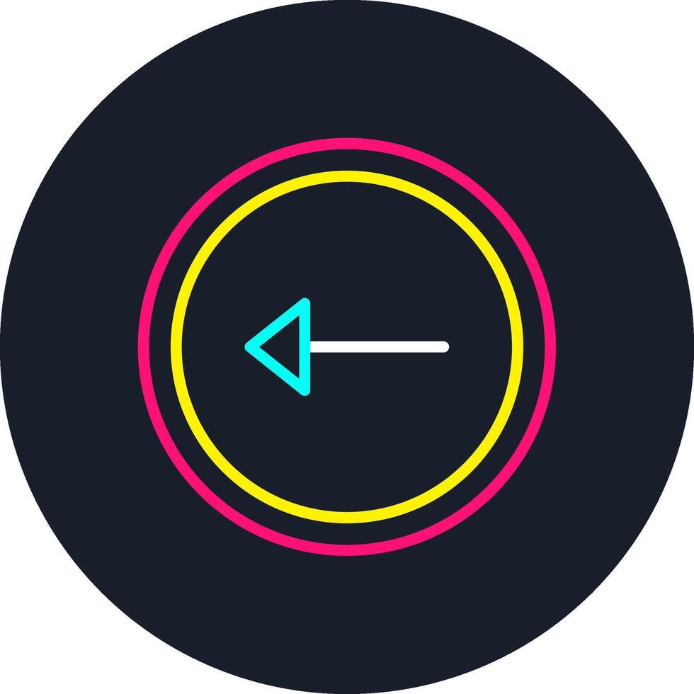 Back Line Multi Color Design vector