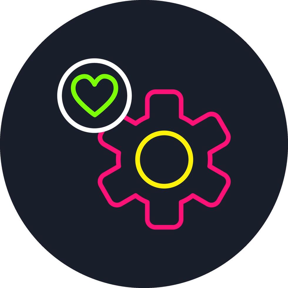 Setting Line Multi Color Design vector