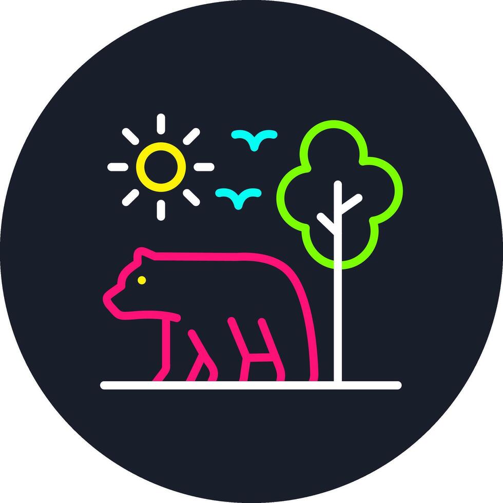 Animal Line Multi Color Design vector