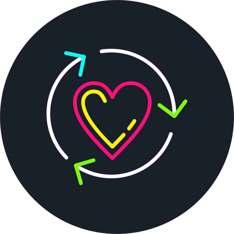 Lifecycle Line Multi Color Design vector