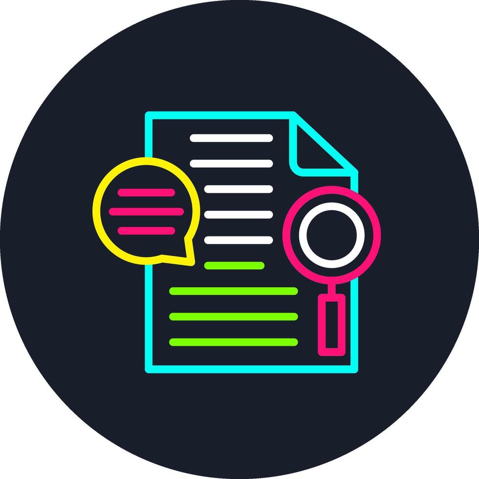 Review Line Multi Color Design vector