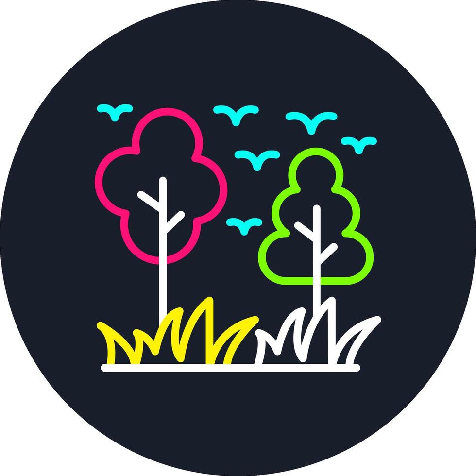 Nature Line Multi Color Design vector