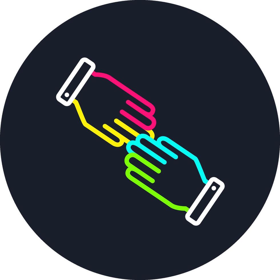 Help Line Multi Color Design vector