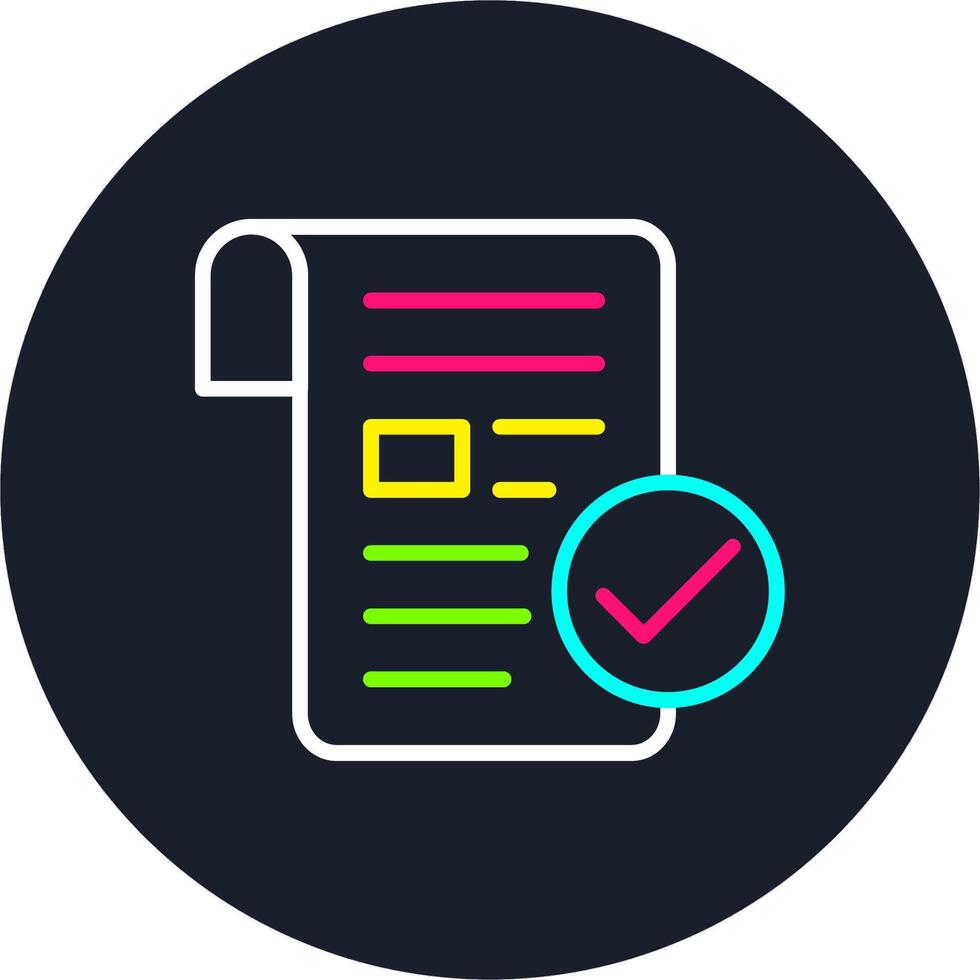 Validity Line Multi Color Design vector