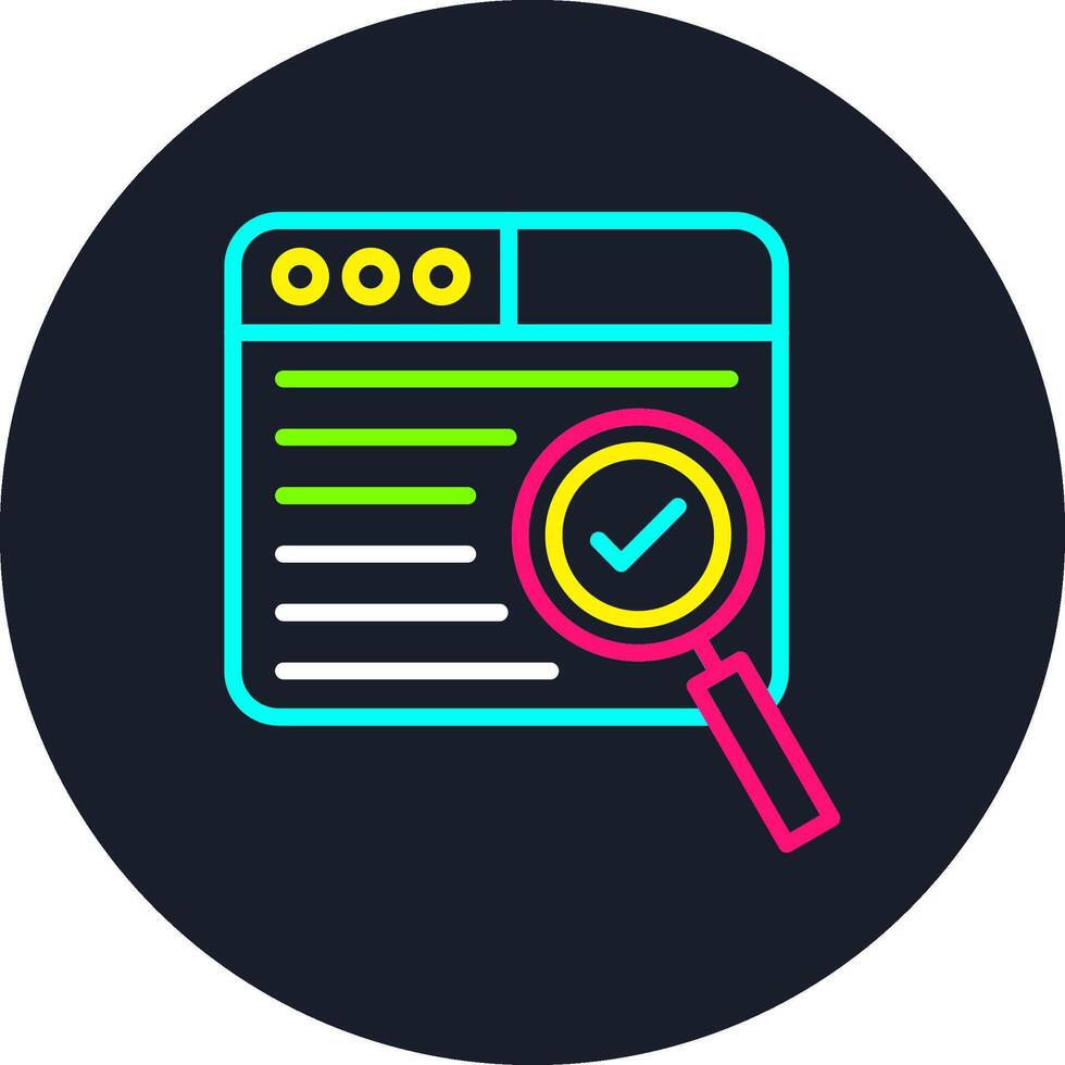 Research Line Multi Color Design vector