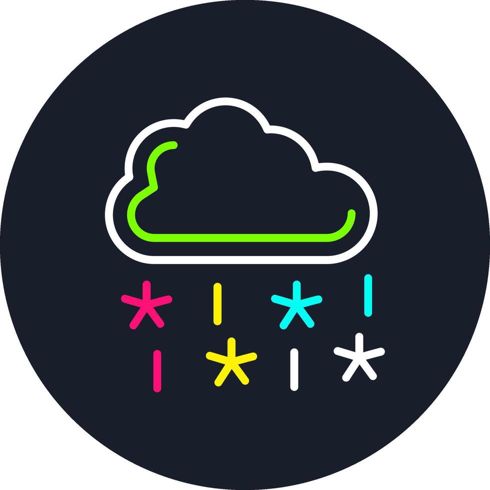 Sleet Line Multi Color Design vector