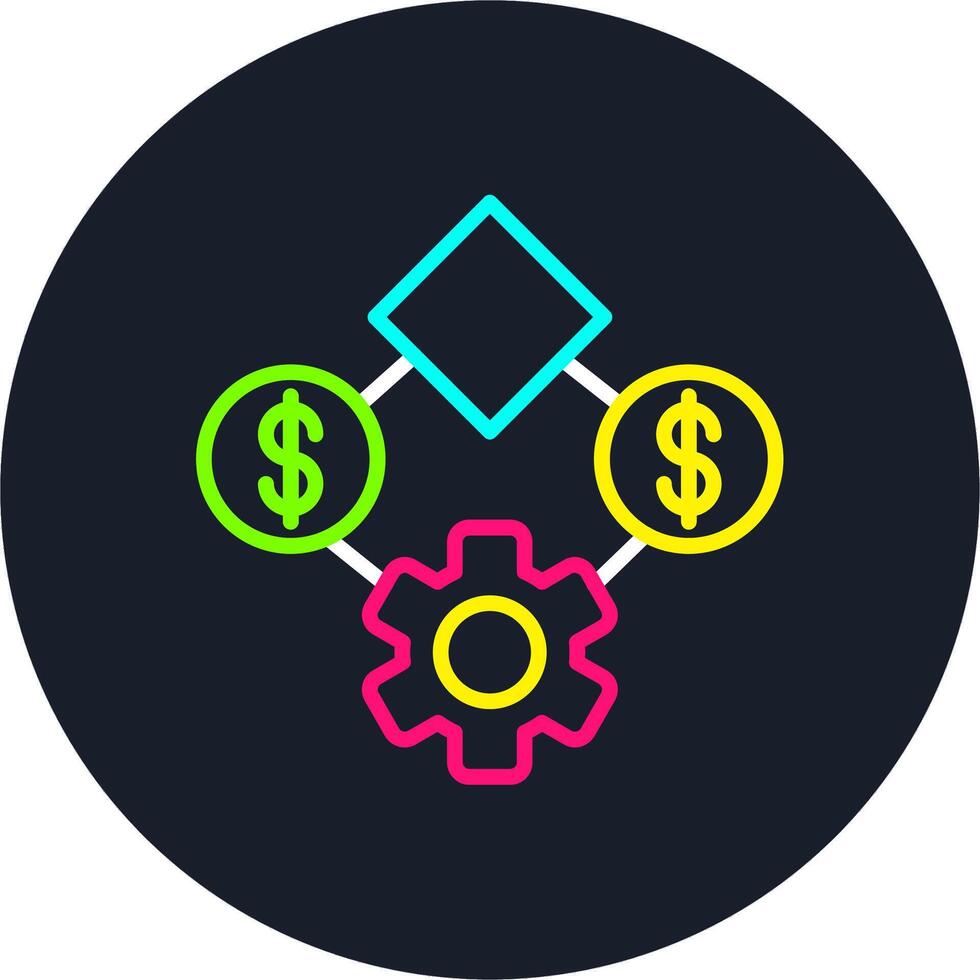 Business Line Multi Color Design vector