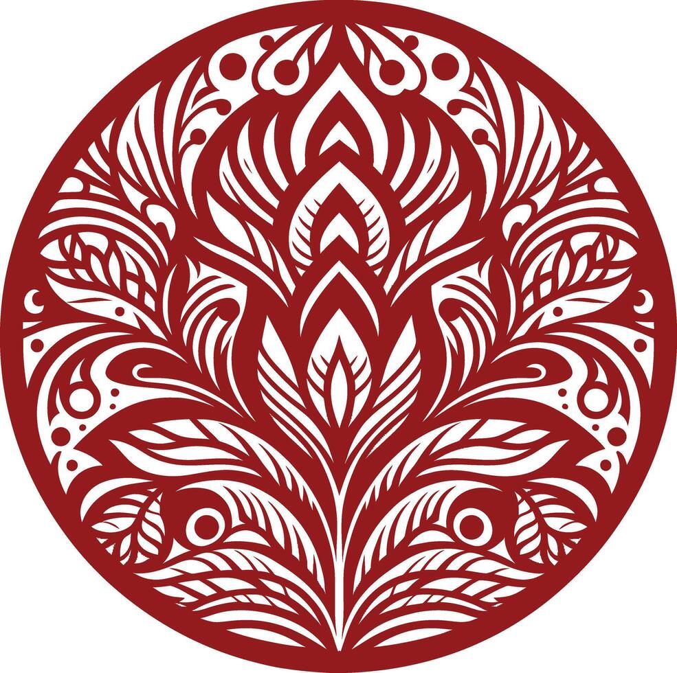 Geometric Mandala Design, Floral Mandala Patterns Concept round geometrical shape decorative Floral design Silhouette Motif Pattern vector
