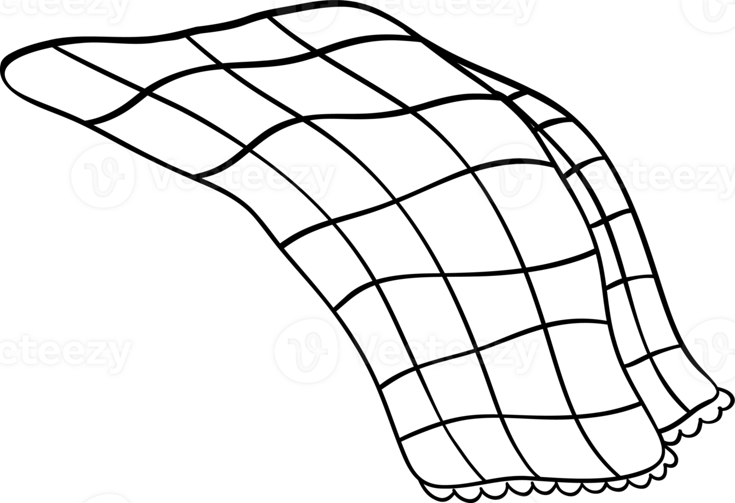 Groovy Winter Blanket doodle Coloring Image png