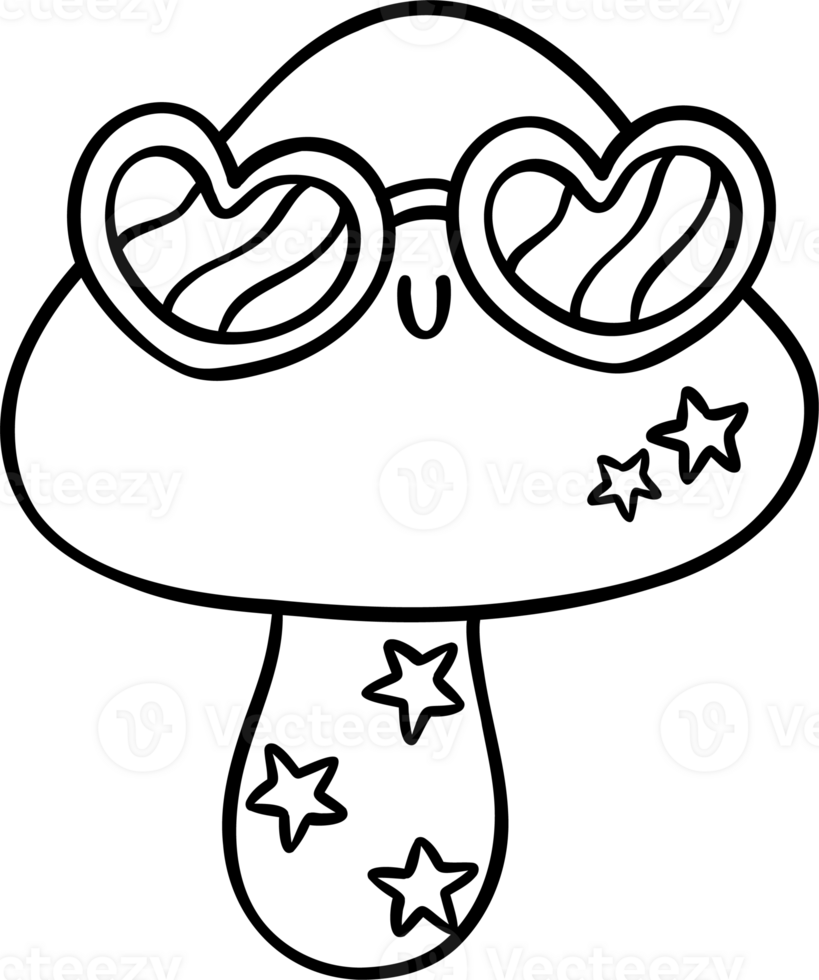 Cute Cartoon Gift Box with Bow Coloring image Illustration png