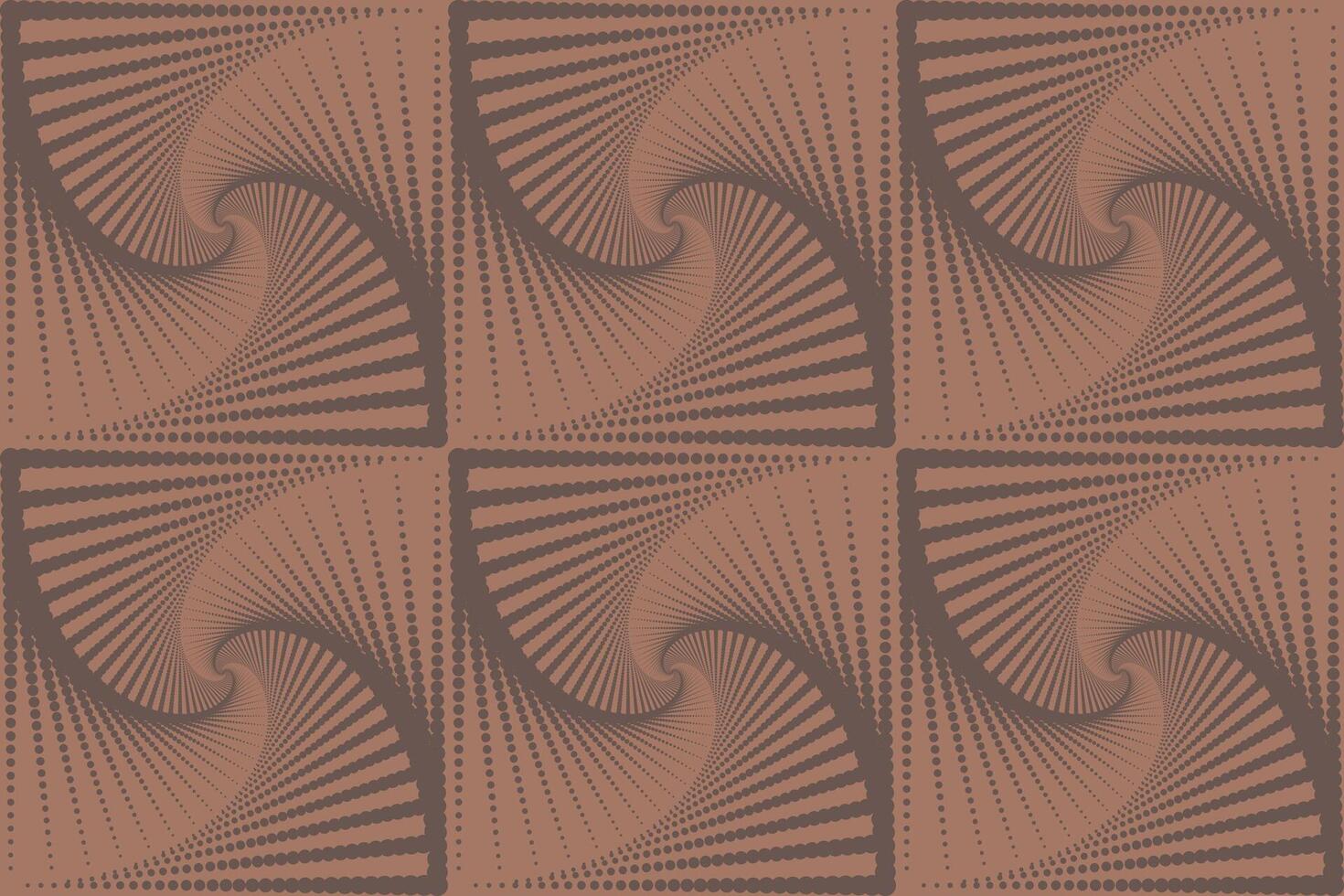 Abstract modern geometric design with swirled lines in brown tones. Small dots design. Seamless pattern. illustration2 vector