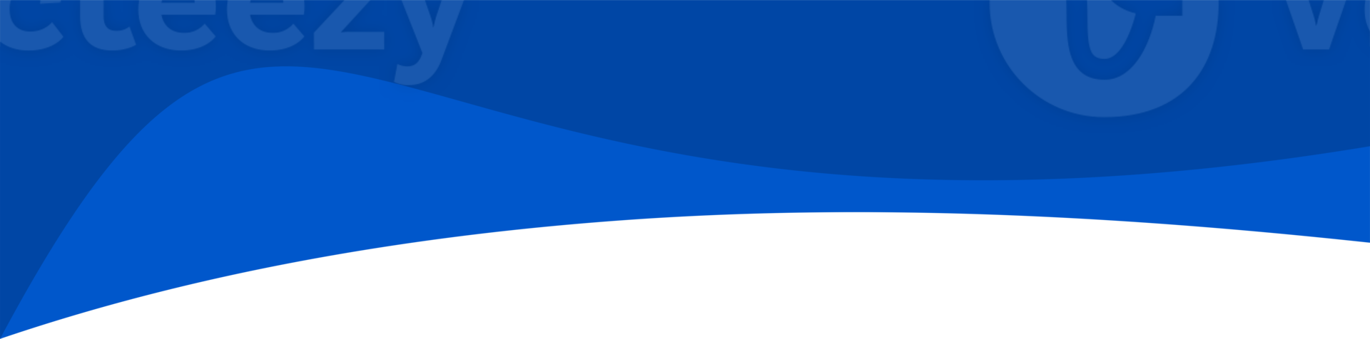 Header shape background for website design. Blue border for banner. Abstract divider for bottom or frame of template and web page. Presentation wavy and curve separator. png