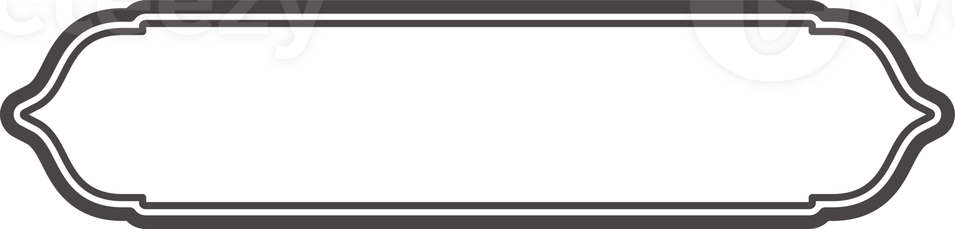 Islamic window frame. Indian and Arabic design with ornament for banner background. Turkish ribbon template. Muslim oriental sale sticker and header for text. png