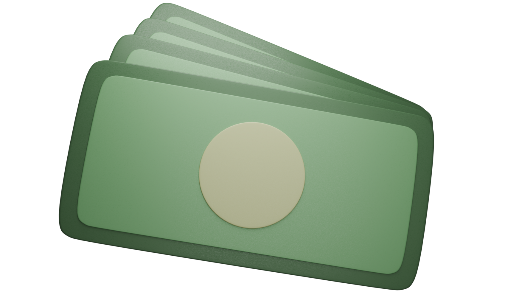 3D Rendering Bunch of Cash Money Illustration png