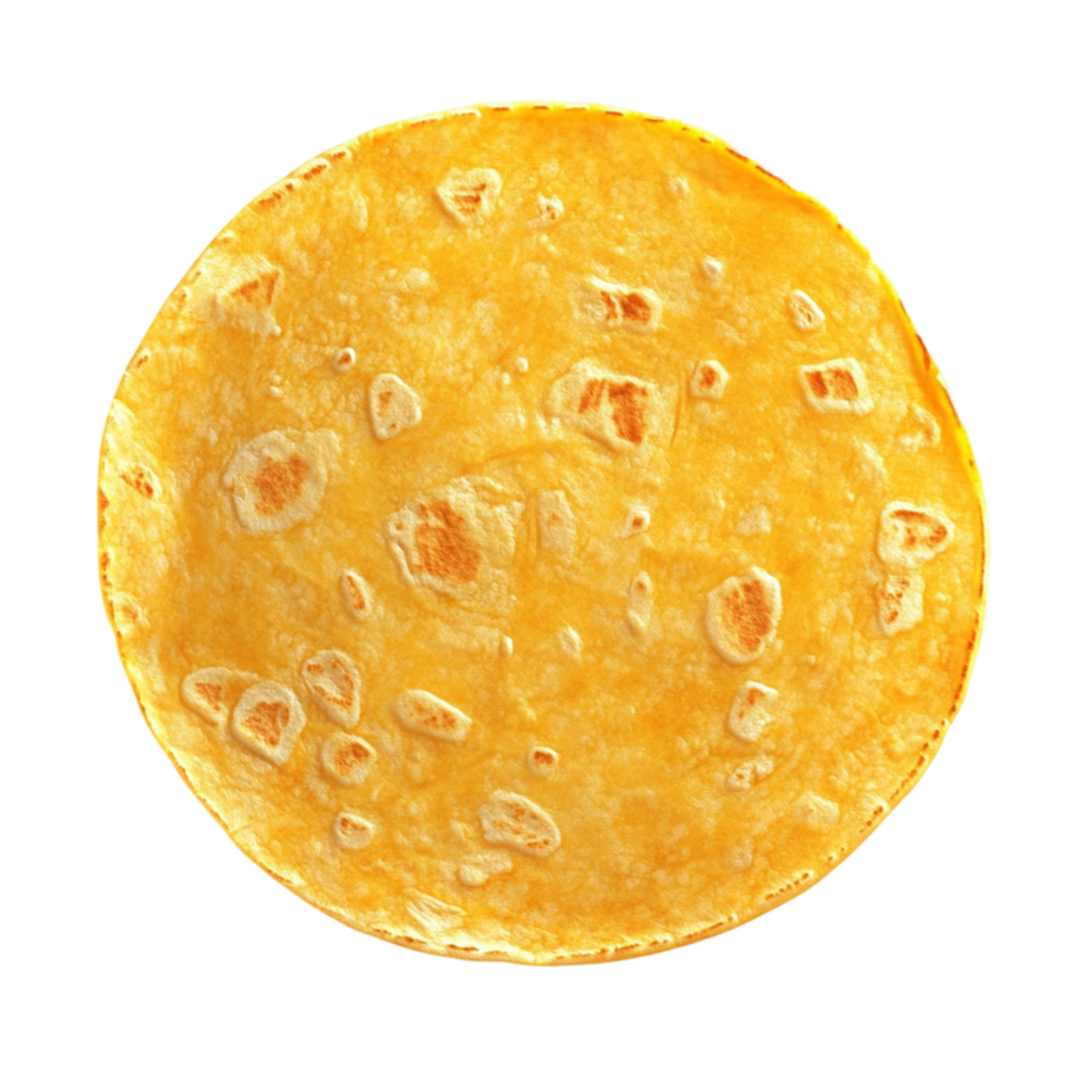 Corn Flatbread Texture in Golden Yellow png