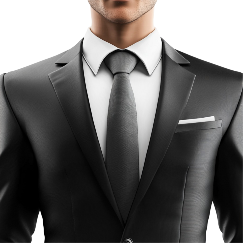 A man in a suit and tie png
