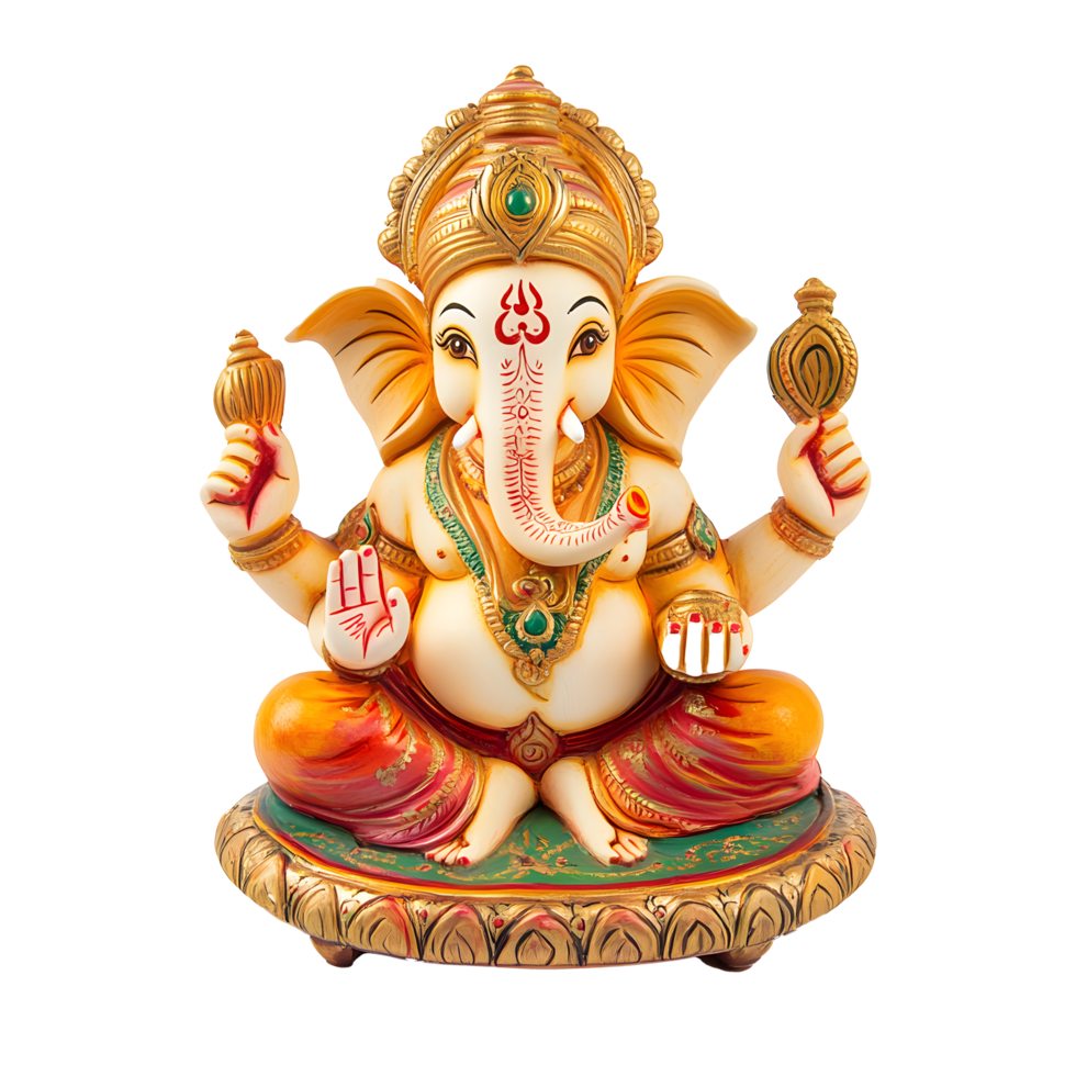 Majestic Lord Ganesha Statue for Event Design png