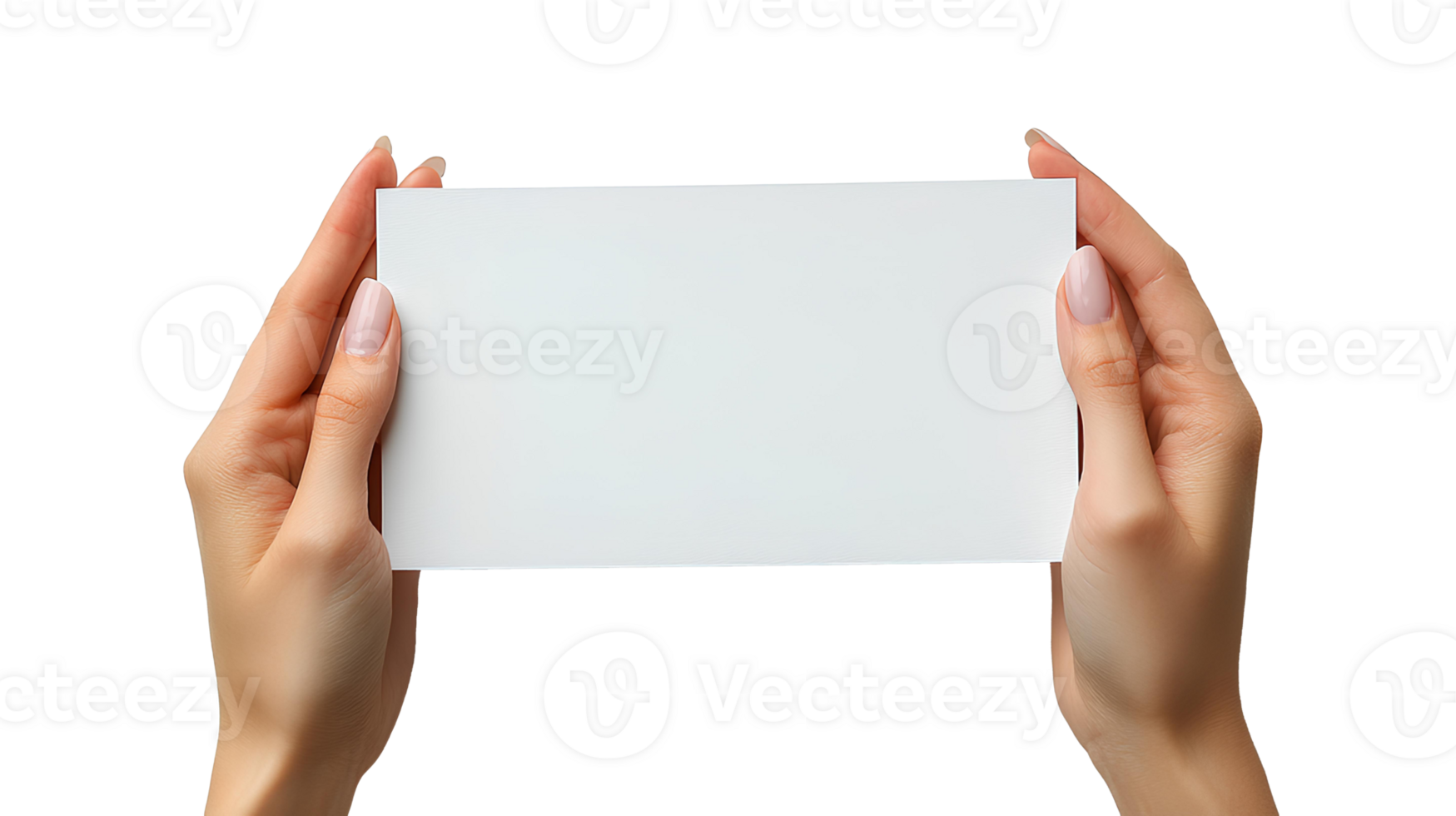 hands holding blank paper . Human hands holding a clean, white sheet of paper, perfect for mockups, presentations, and creative designs . white blank paper in female hands top view png