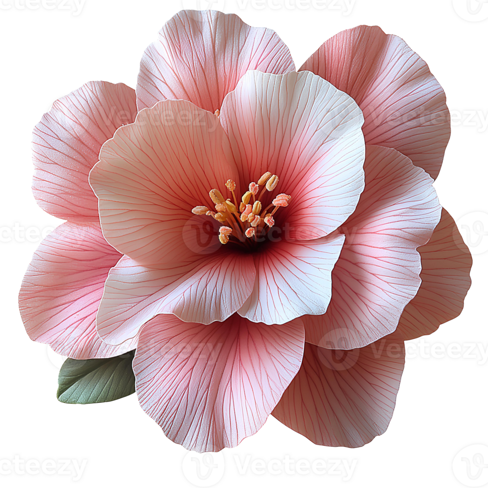 pink cyclamen flower . pink botanical flower cyclamen top view . cyclamen flat lay isolated. pink flower isolated for for floral designs, botanical projects, and nature-themed digital elements png