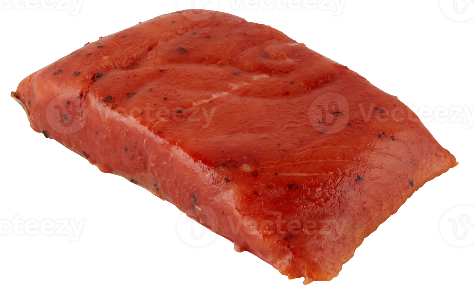 Fresh red tuna, cut into pieces cut out isolated transparent background png