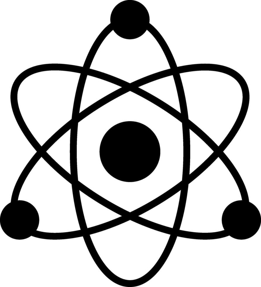 Atom Icon Design Symbol vector