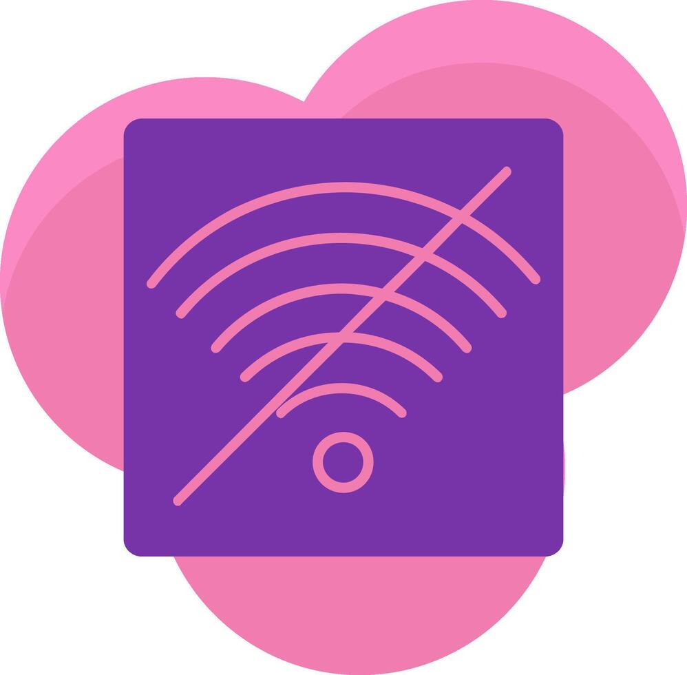 No Wifi Icon Design Symbol vector