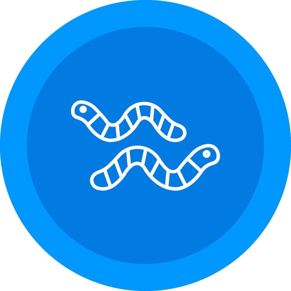 Worm Icon Design Symbol vector