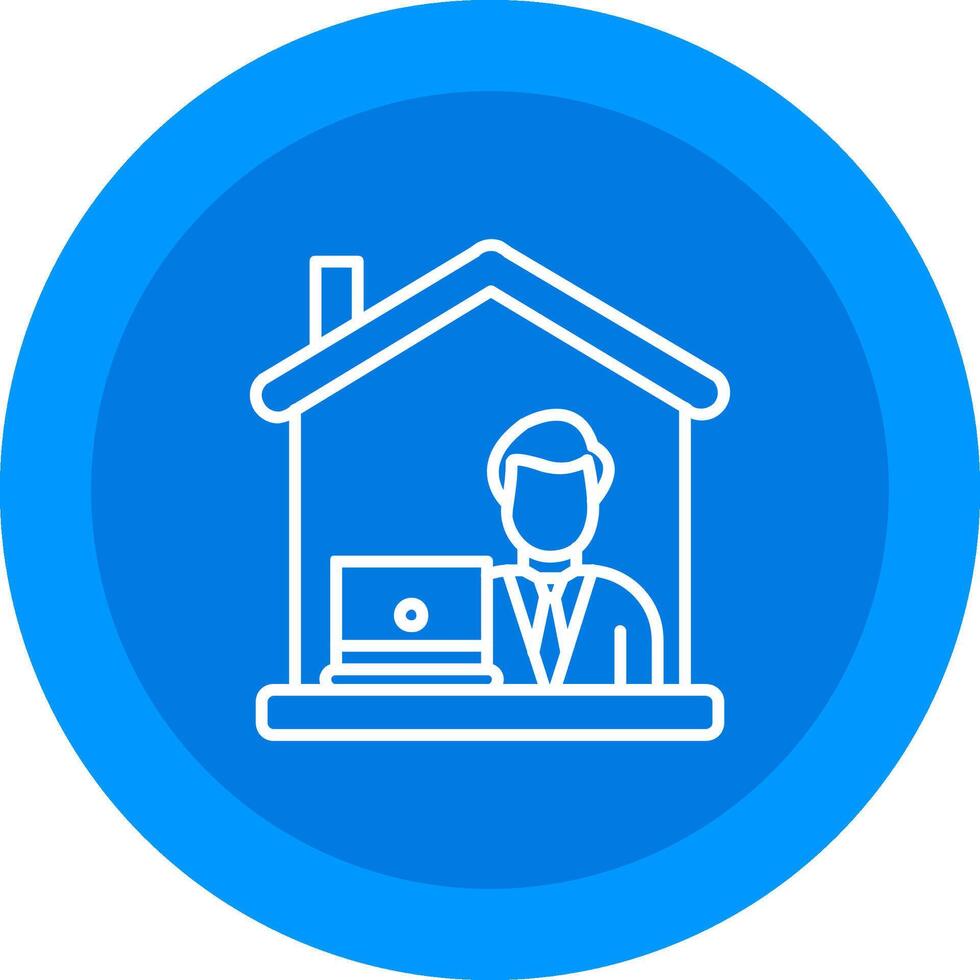 Work From Home Icon Design Symbol vector