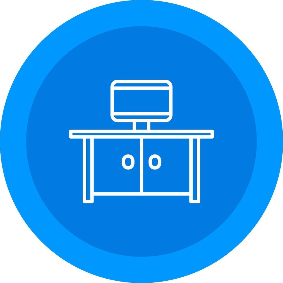 Tv Table Icon Design Symbol vector