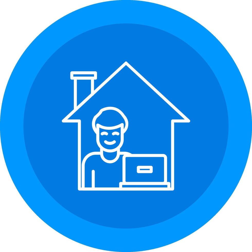 Work From Home Icon Design Symbol vector