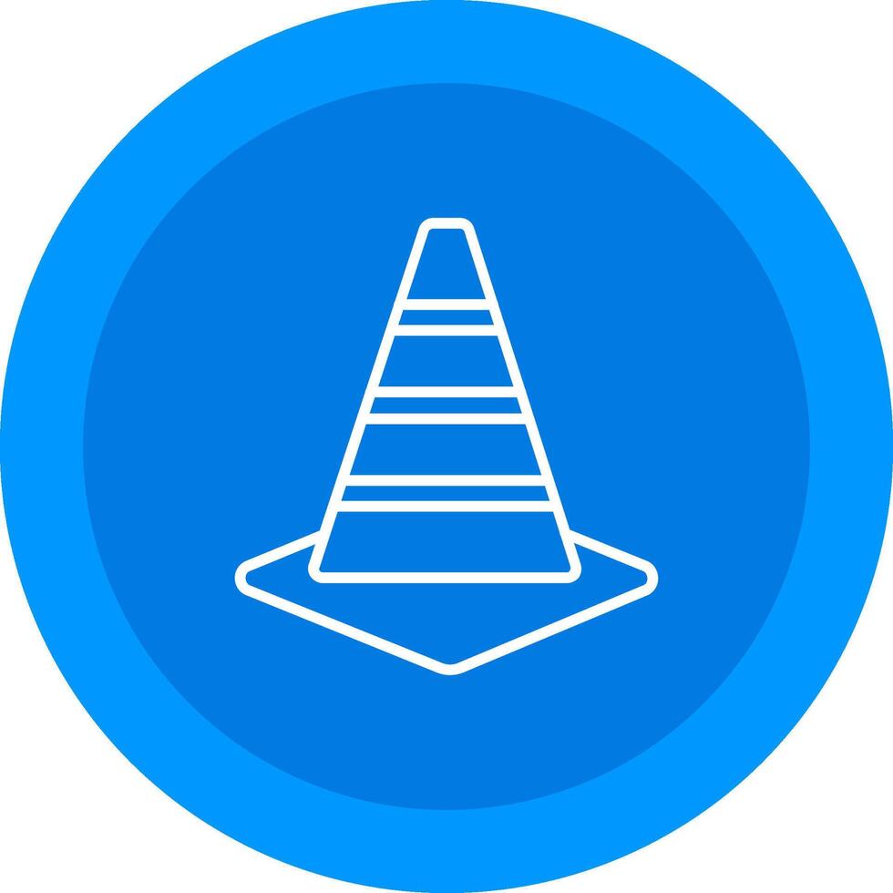 Traffic Cone Icon Design Symbol vector