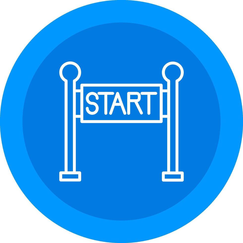 Start Line Icon Design Symbol vector